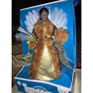 Holiday Time LED Fiber optic angel Untested